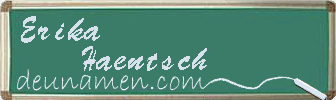Erika Haentsch Visitenkarte